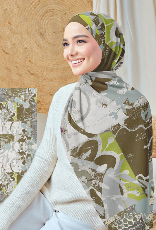 Zaheera Floral Print Hijab Scarf