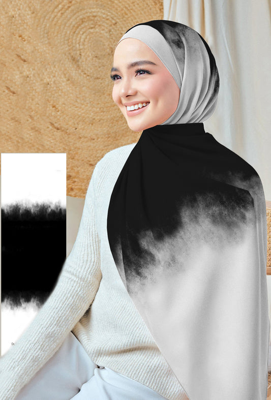 Gulnaz Tie Dye Print Hijab Scarf