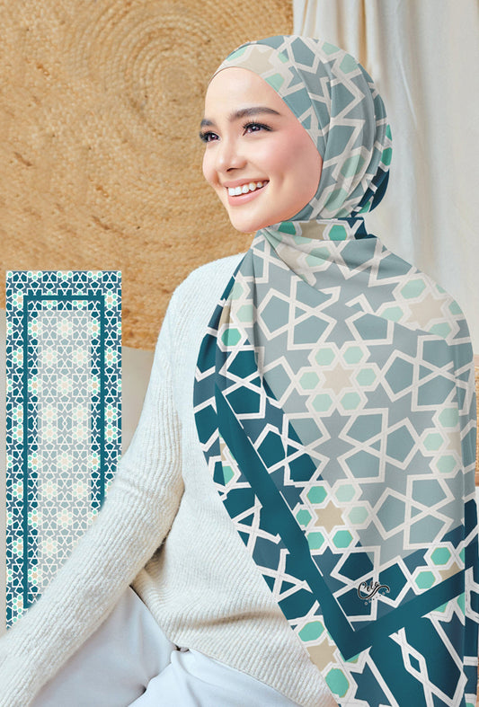 Guzelya Print Hijab Scarf