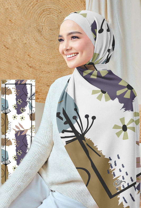 Olalya Printed Chiffon Hijab