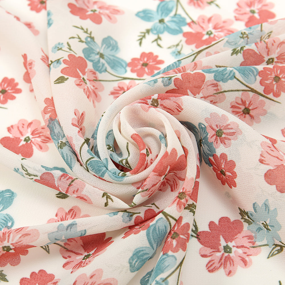 Amarin chiffon floral printed hijab Design number 30