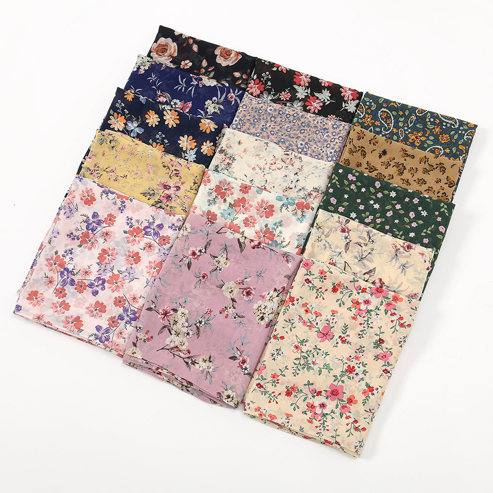 Amarin chiffon floral printed hijab Design number 32
