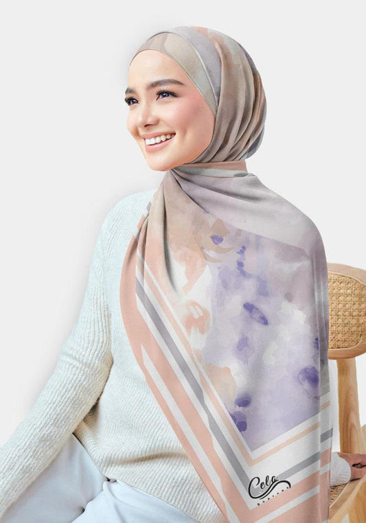 Cutie Printed Chiffon Hijab - ANNAH HARIRI