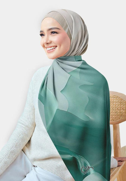 Freshness Printed Chiffon Hijab - ANNAH HARIRI