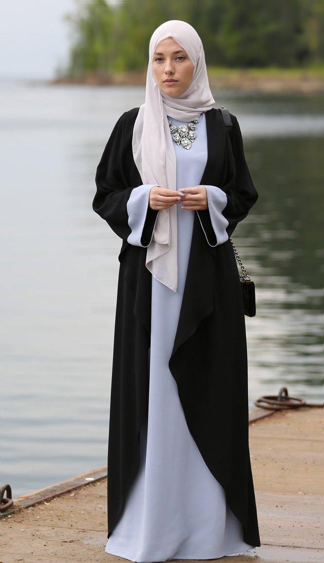 Abaya Dress Blue&Black - ANNAH HARIRI