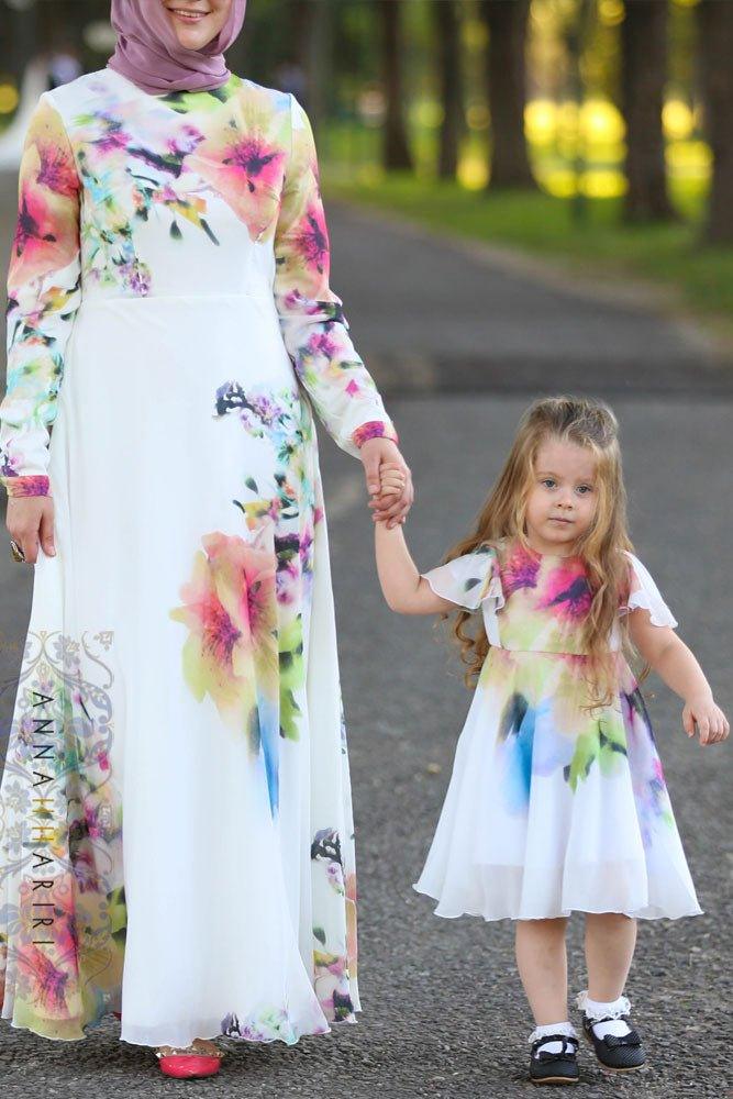 Little Silk Flower Dress - ANNAH HARIRI