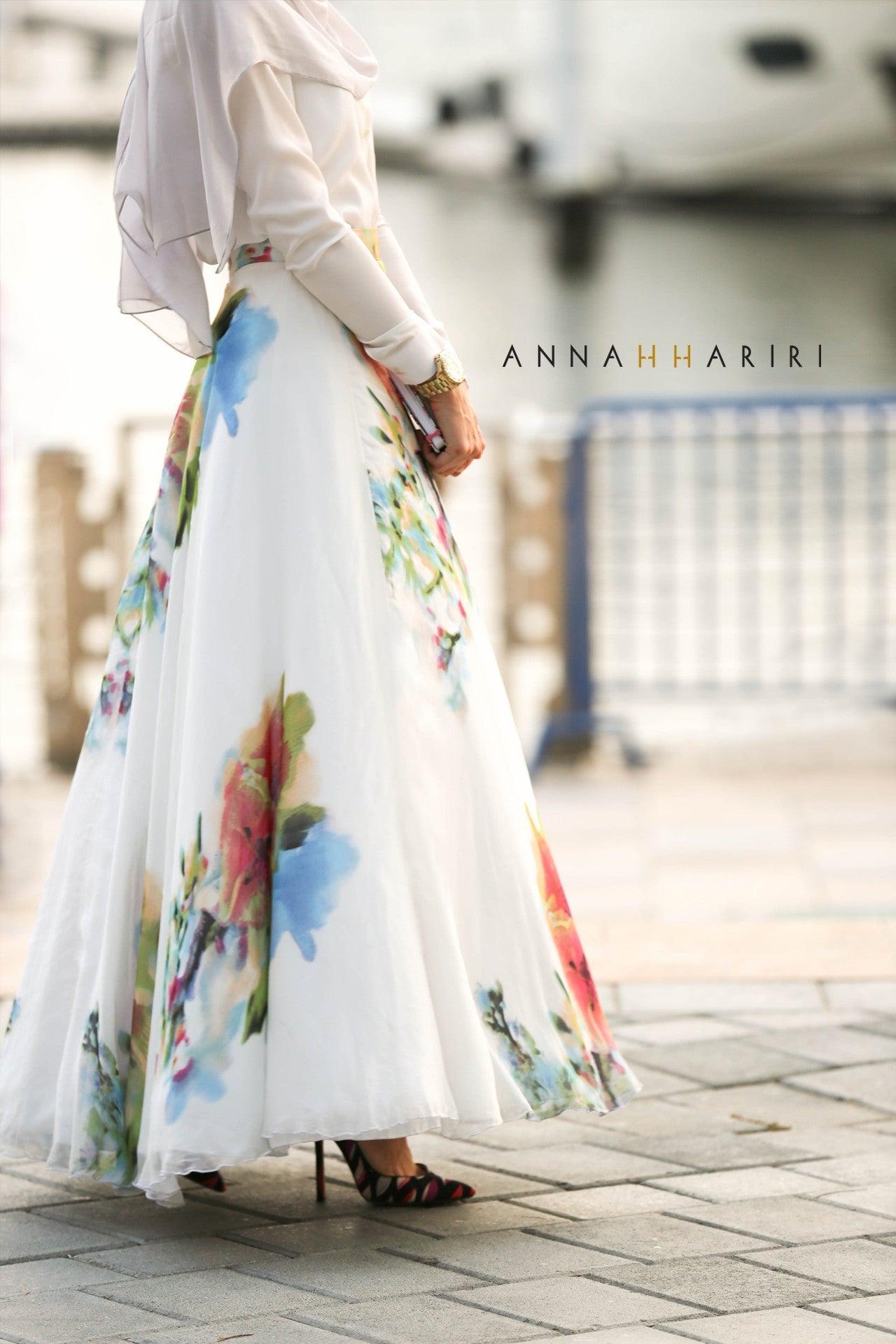 SILK FLOWER Skirt - ANNAH HARIRI