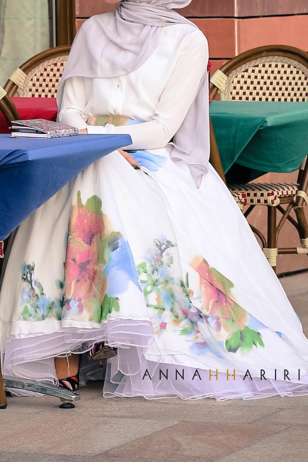 SILK FLOWER Skirt - ANNAH HARIRI