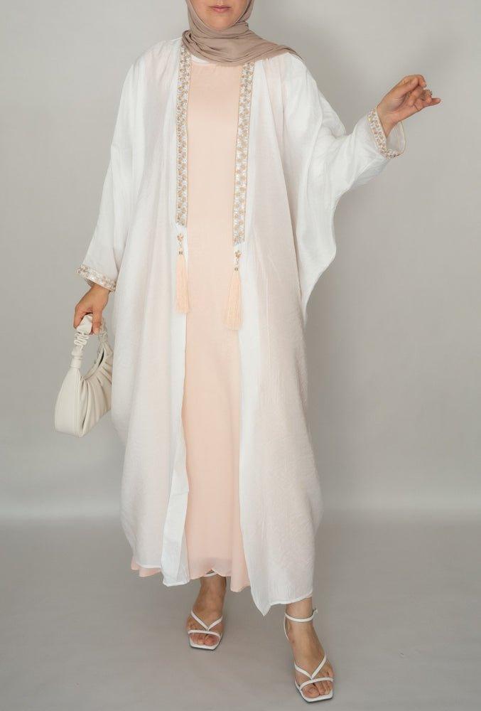 Storiez abaya set with kimono and slip dressed - ANNAH HARIRI