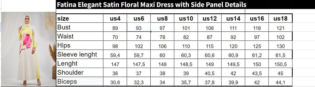 Fatina Elegant Satin Floral Maxi Dress with Side Panel Details in lemonade, view 8