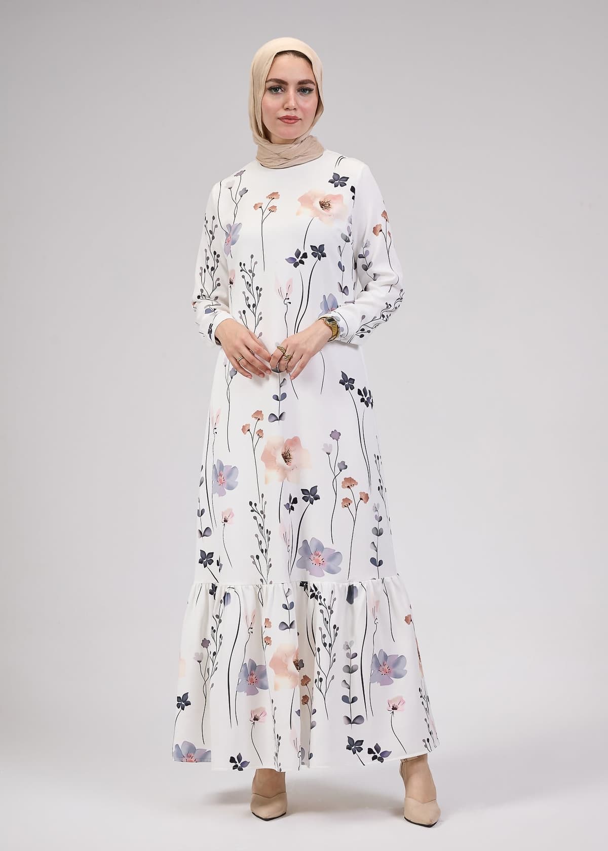 Hemline detail of Lily Bloom Modesty Dress