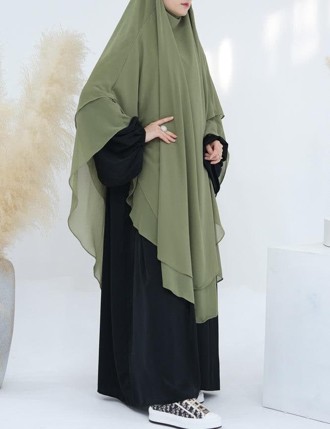 Close-up of the high-quality chiffon material