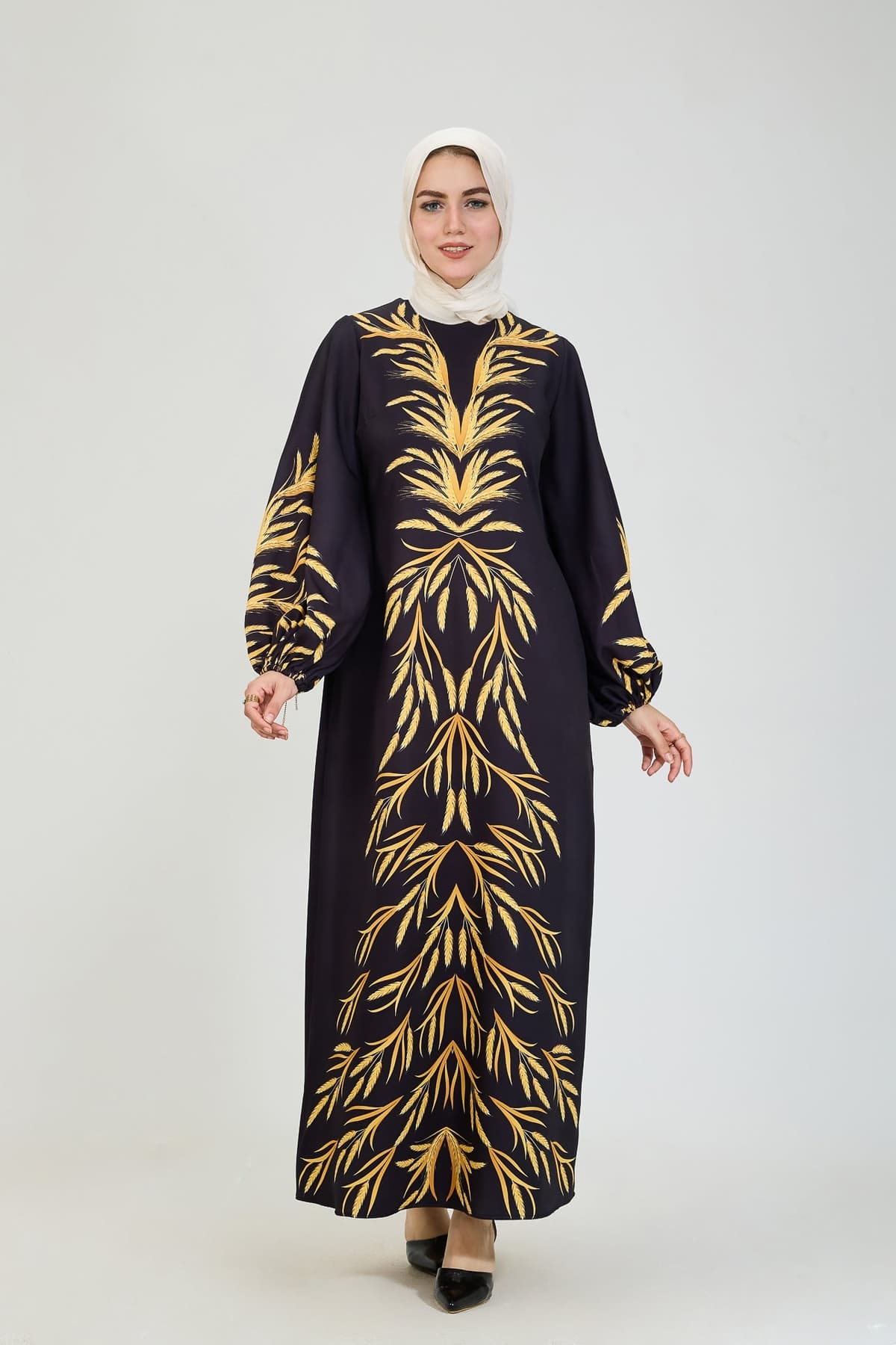 golden-leaf-modesty-dress-front-view