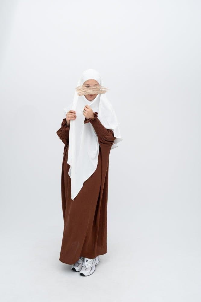 Coffee Pristine Prayer Gown for Omrah or Prayer, view 4