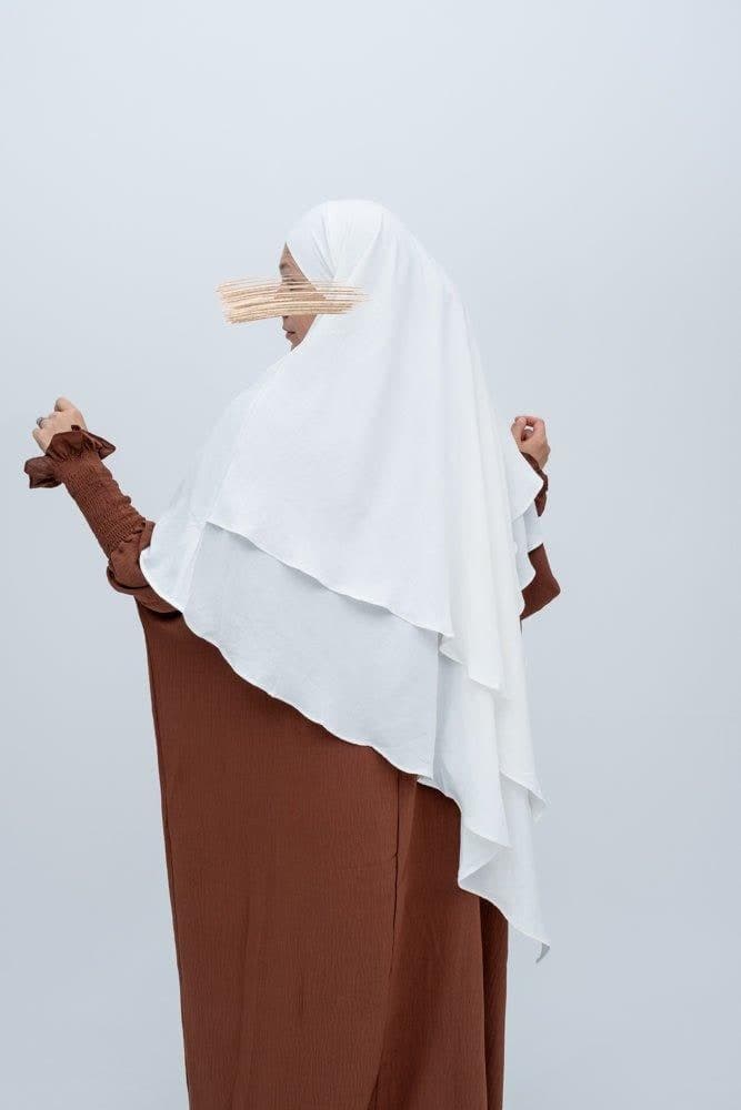 Coffee Pristine Prayer Gown for Omrah or Prayer, view 5