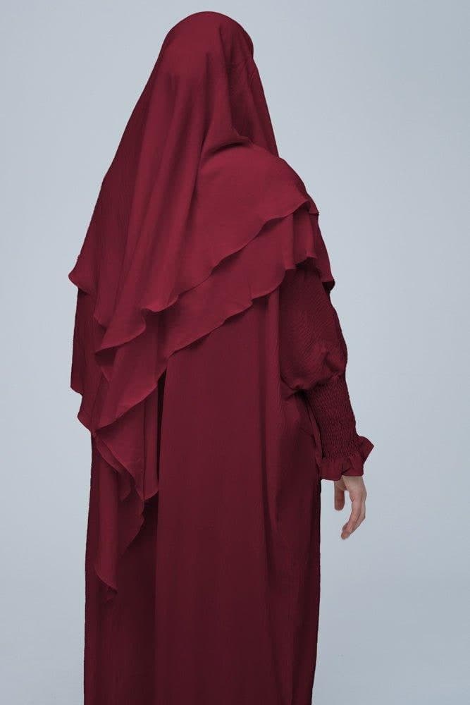Maroon Pristine Prayer Gown for Omrah or Prayer, view 4