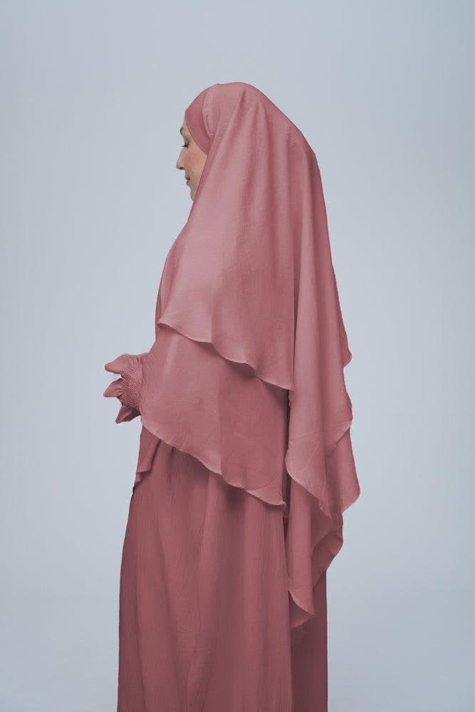 Pink Pristine Prayer Gown for Omrah or Prayer, view 3