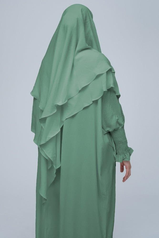 Mint Green Pristine Prayer Gown for Omrah or Prayer, view 3