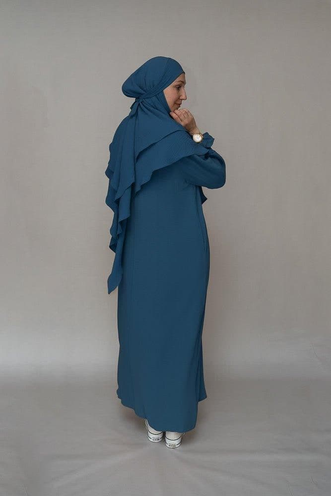 Blue Two Layer Khimar Niqab Feature, view 4