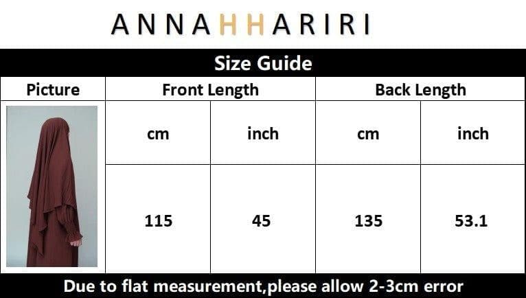 One Layer Khimar in Coffee, view 6
