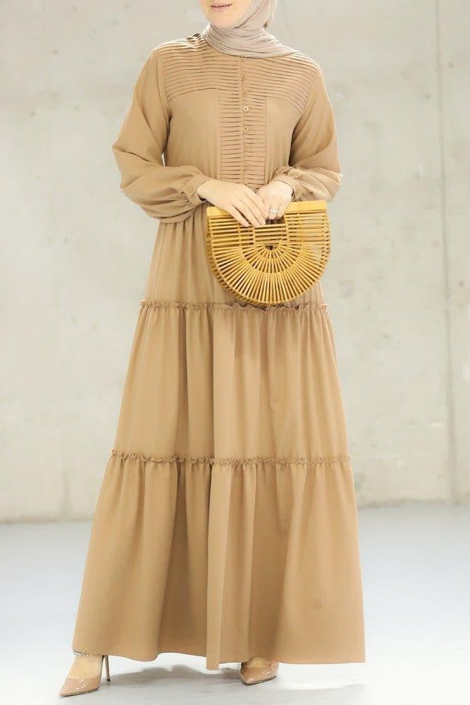 Beige Comfort Dress, view 3