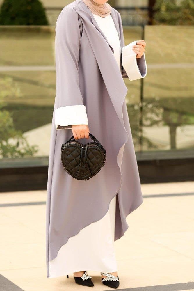 Abaya Gri Beyaz in grey, view 7