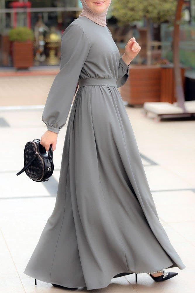 Khaki Natali Dress in grey, view 4