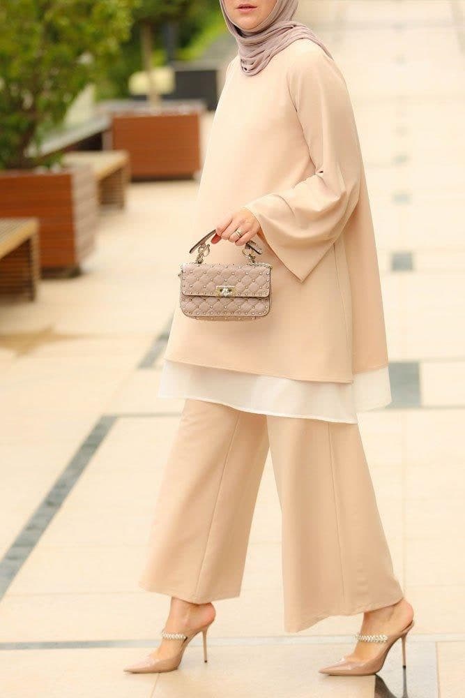 Beige Palazzo Set, view 8