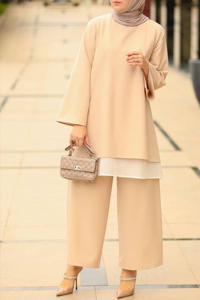 Beige Palazzo Set, view 7