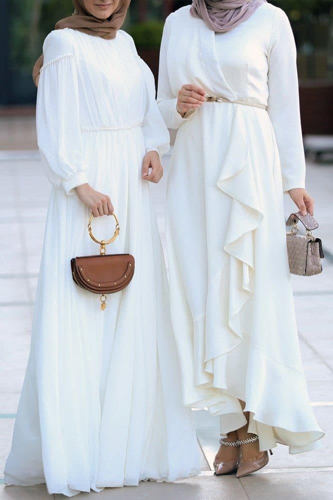 Model wearing the gown for a special event