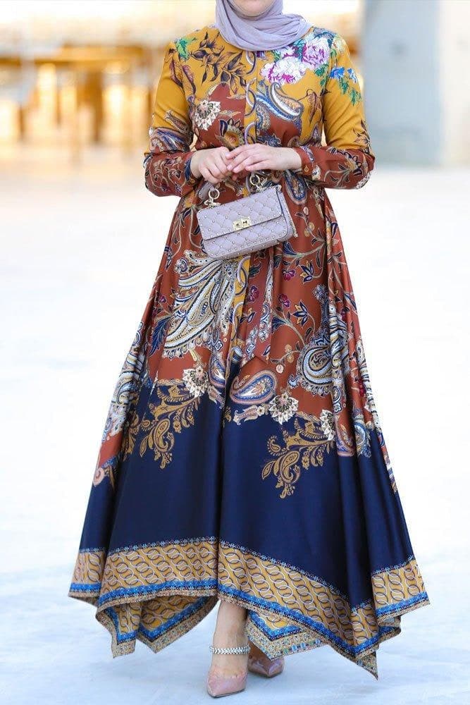 Carya Modest Dress in brown, view 10