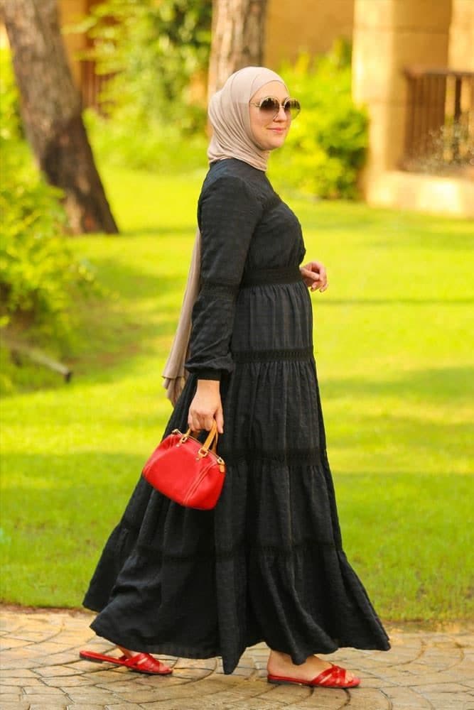 Black Boho Dress, view 3