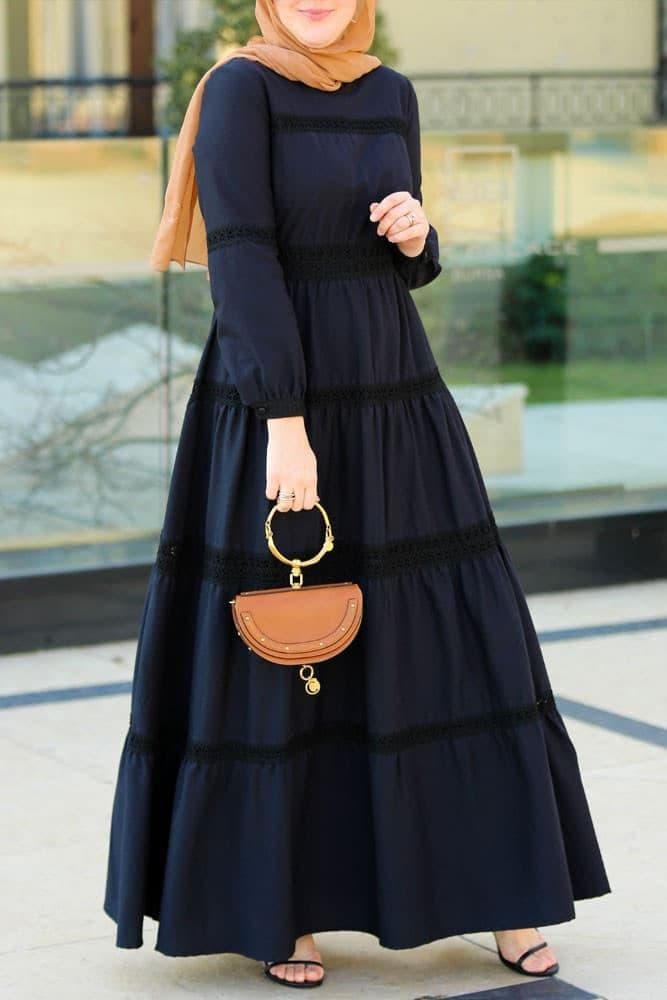 Black Boho Dress, view 8