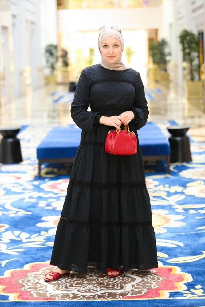 Black Boho Dress, view 6