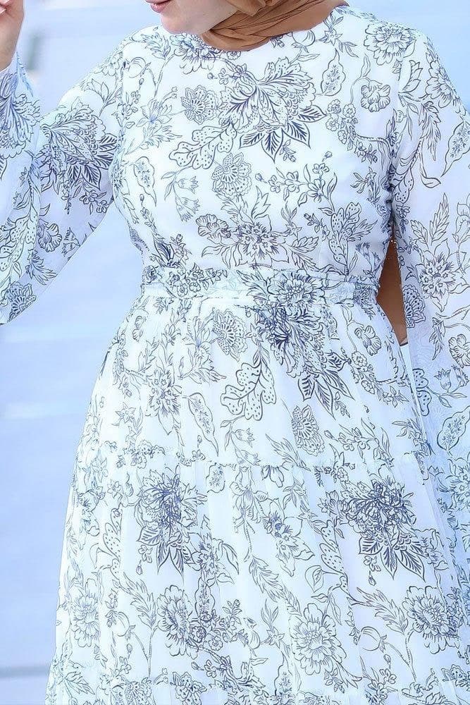 Inspiration Modest Dress in white, view 4