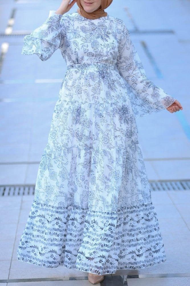 Inspiration Modest Dress in white, view 8