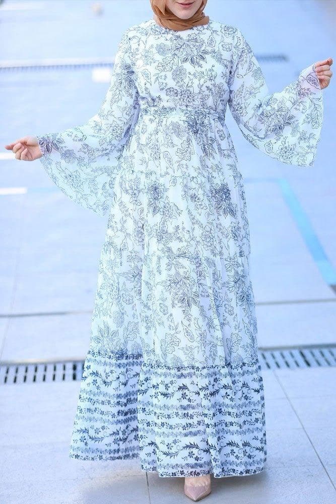 Inspiration Modest Dress in white, view 5