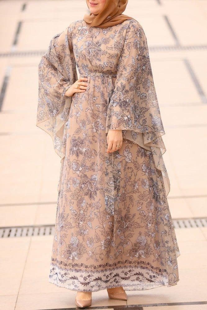 Galabiya Khaliji Dress in beige, view 5