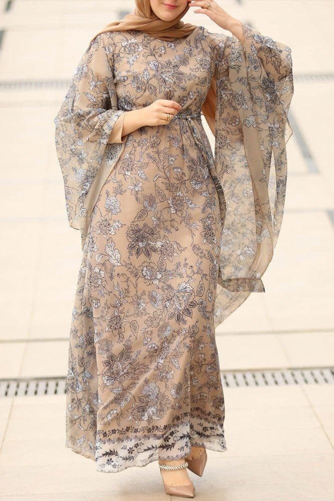 Galabiya Khaliji Dress in beige, view 7