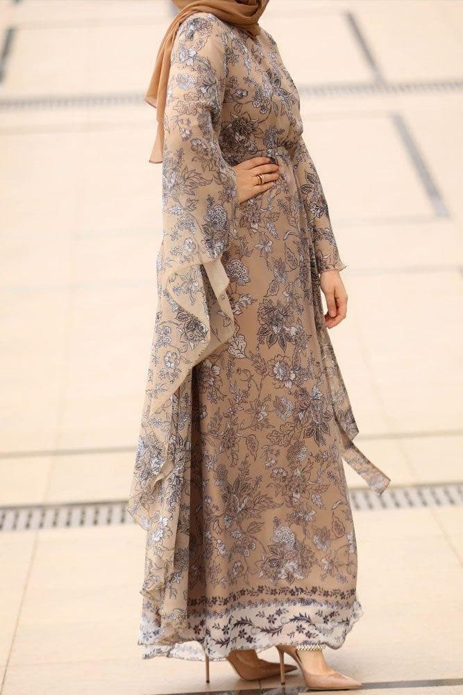 Galabiya Khaliji Dress in beige, view 4