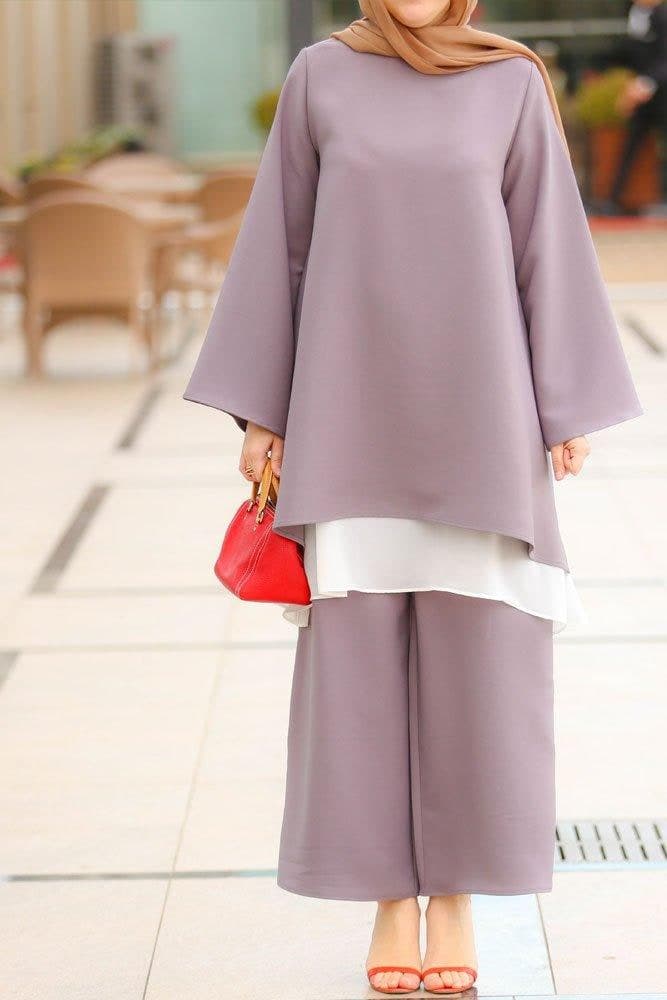 Perfecto Palazzo Set in grey, view 3
