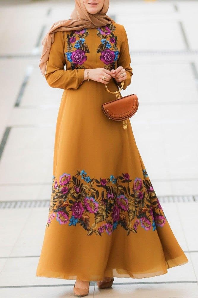 Mustard Yellow Dress, view 4