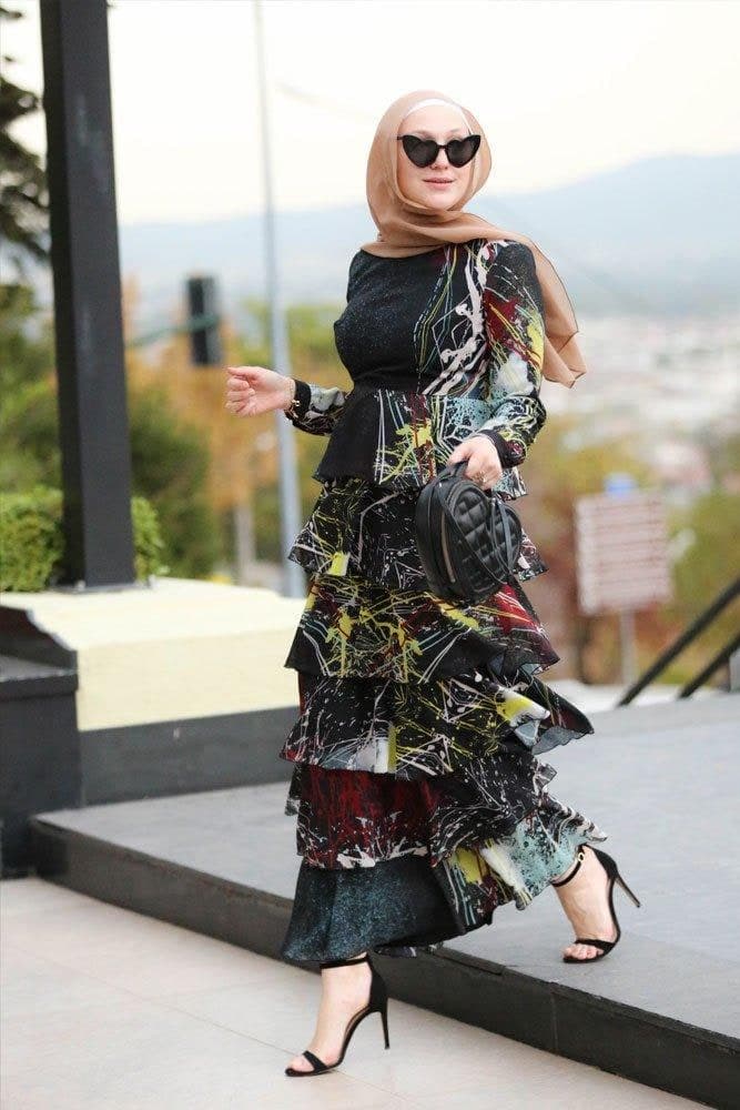 Frilly Modest Dress