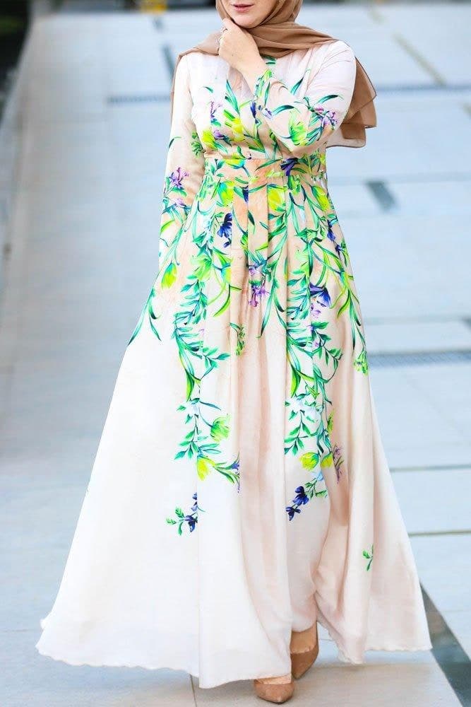 Neon Modest Dress