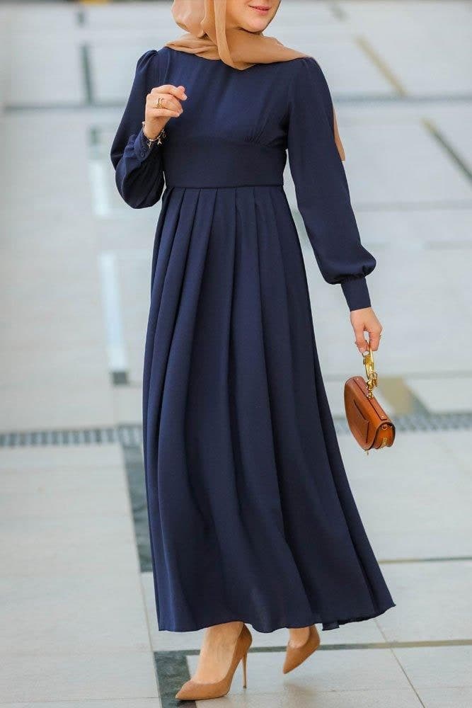 Wish Modest Dress in blue, view 7