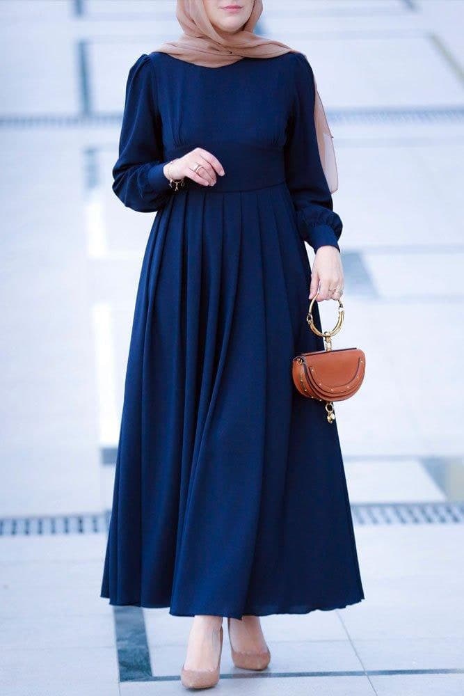 Wish Modest Dress in blue, view 5