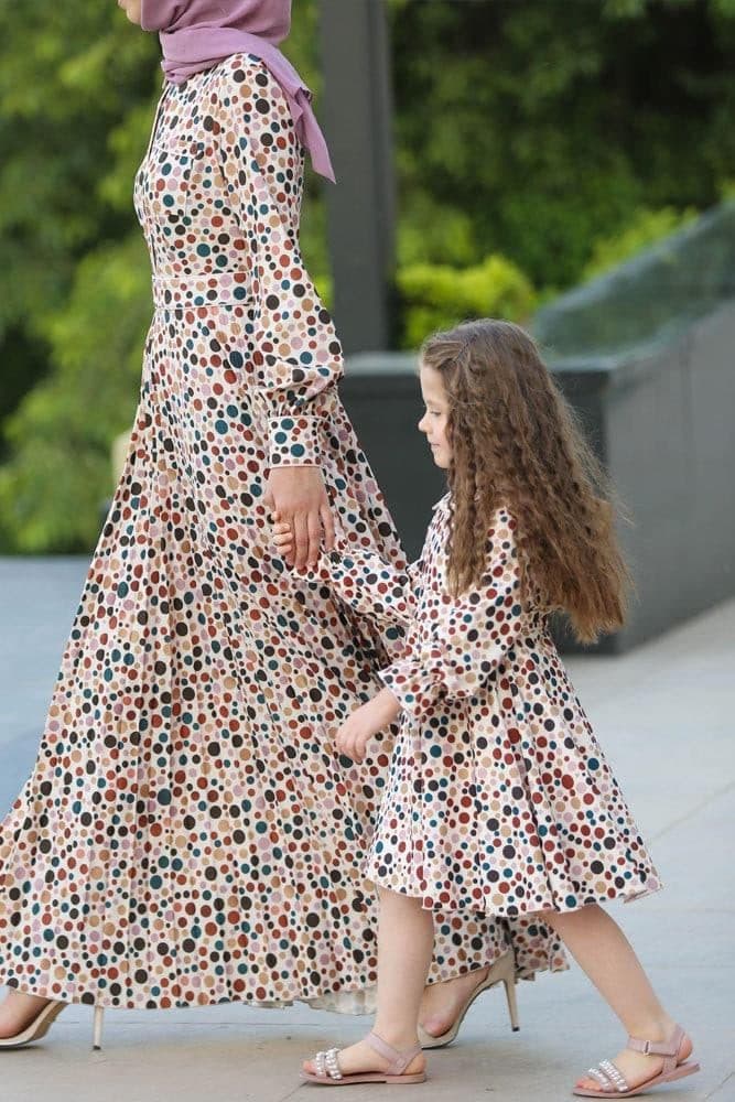 Little Rainbow Dress in white, view 5