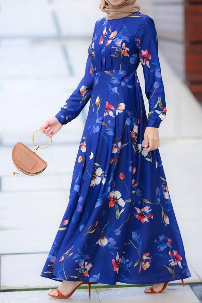 Raindrops Modest Dress