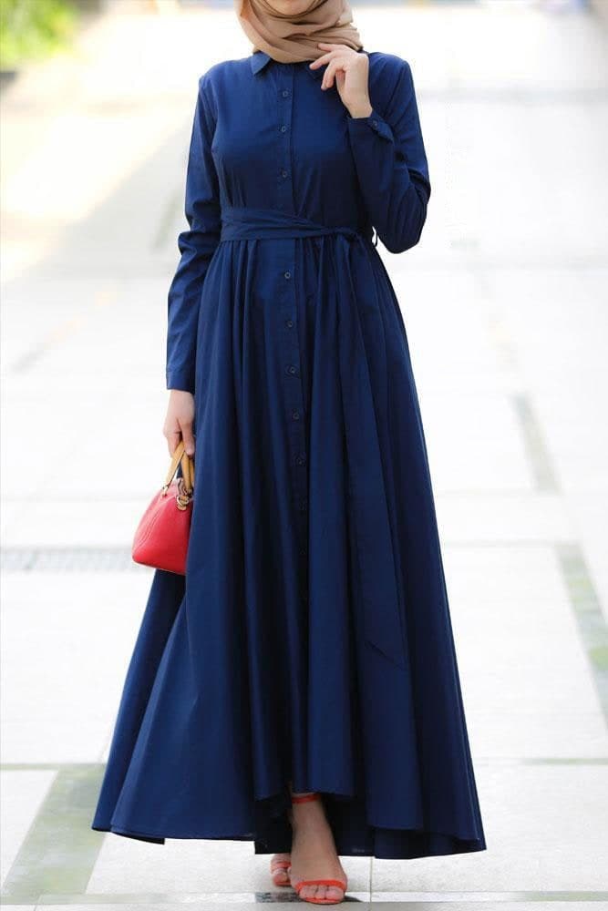 Perfect Shirt Dress in blue, view 5