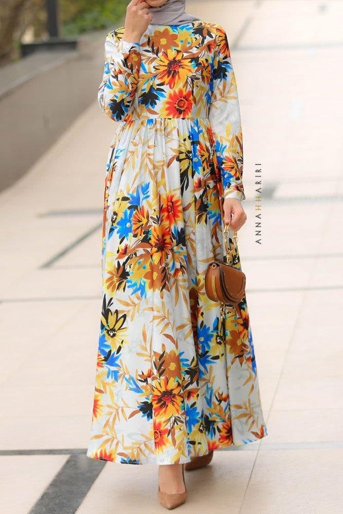 Daffodil Modest Dress in grey, view 6